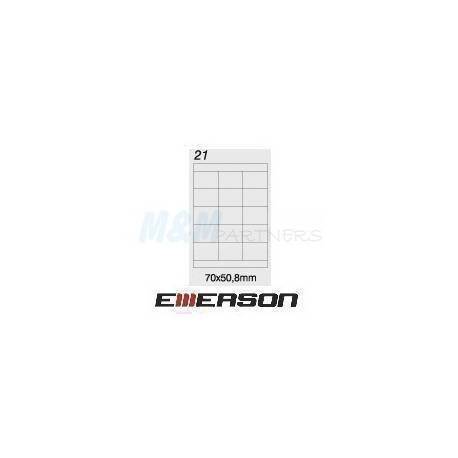 Etykiety Emerson A4 (100 ark) wym. 70x50, 8 mm 15/1str