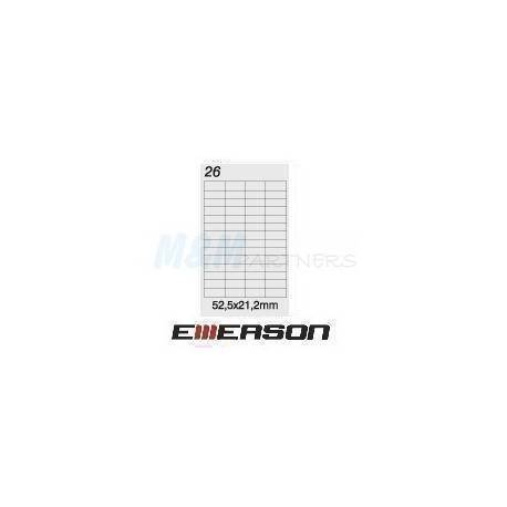 Etykiety Emerson A4 (100 ark) wym. 52, 5x21, 2 mm 56/1str