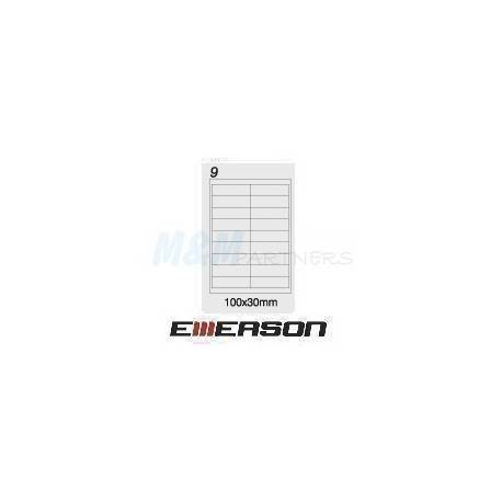 Etykiety Emerson A4 (100 ark) wym. 100x30 mm 18/1str