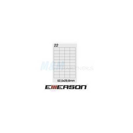 Etykiety Emerson A4 (100 ark) wym. 52, 5x29, 6 mm 40/1str