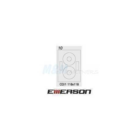 Etykiety Emerson NA PŁYTY CD - ŚR. 118 mm 1/1str (100 ark)