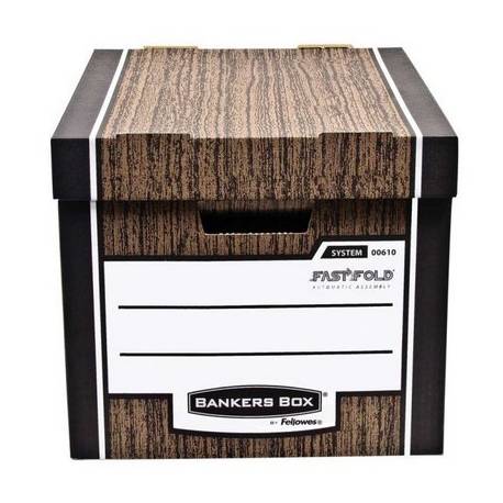 Bankers Box WOODGRAIN - pudło na archiwa - FastFold, op. 2 szt.