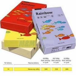 Papier xero Rainbow pastelowy A4 80g, słon-żółty R14