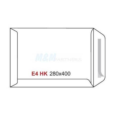 Koperta E4 (280x400mm) z paskiem biały (50 szt) HK