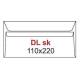 Koperta DL (110x220mm) SK biały (1000 szt) 