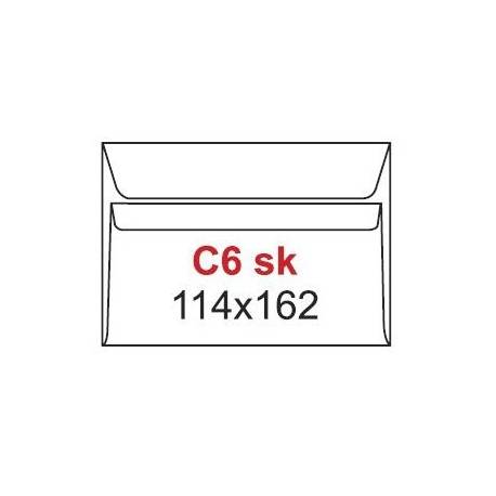 Koperta C6 (114x162mm) SK biały (50 szt) 