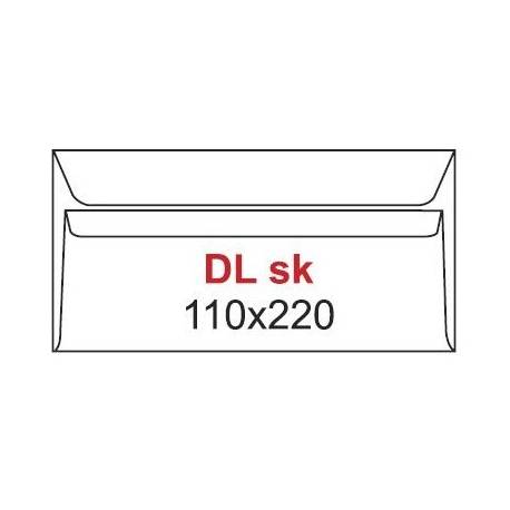 Koperta DL (110x220mm) SK biały (50 szt) 