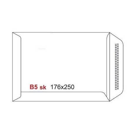 Koperta B5 (176x250 mm) SK biały (50 szt)