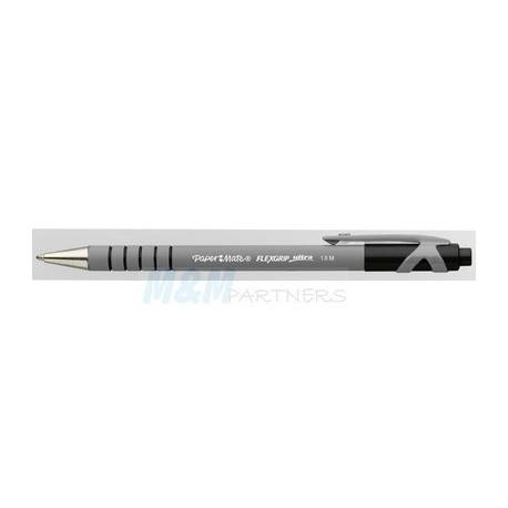 Długopis Paper Mate Flex Grip Ultra pstrykany, końc-0.4 mm, czarny