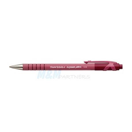 Długopis Paper Mate Flex Grip Ultra pstrykany, końc-0.4 mm, czerwony