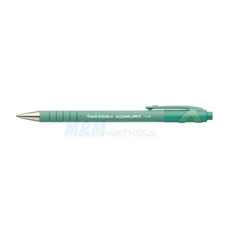Długopis Paper Mate Flex Grip Ultra pstrykany, końc-0.4 mm, zielony