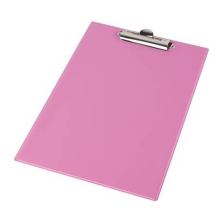Deska do pisania z klipem A5 Panta Plast Fokus, pastel różowy