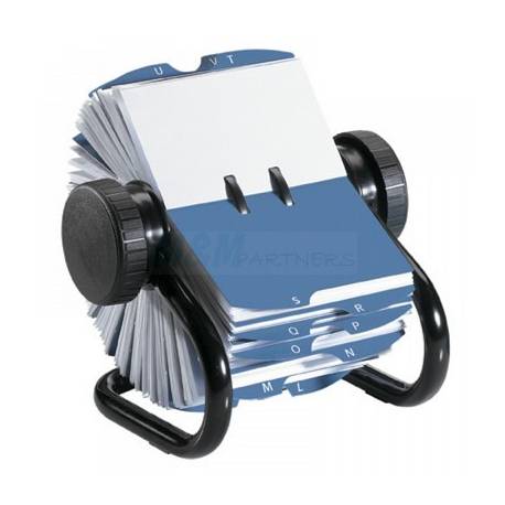 Wizytownik obrotowy Rolodex na 400 wizytówek 67x102 mm, błękitny