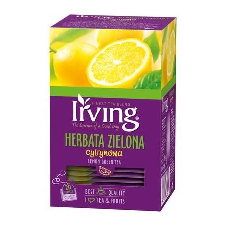 Herbata IRVING kopertowa Green Tea lemon (20 torebek) 