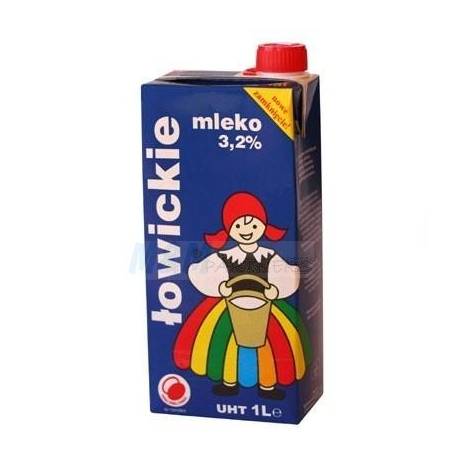 Mleko Łowickie 3, 2% 1L (12 sztuk) 