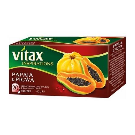 Herbata Vitax Inspirations Papaja&Pigwa 20 Torebek