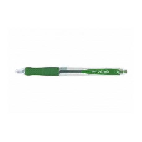 Długopis UNI SN100 pstrykany, końc-0.3 mm, zielony