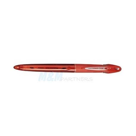 Długopis UNI Power Tank SN-227 pstrykany, końc-0.3 mm, czerwony