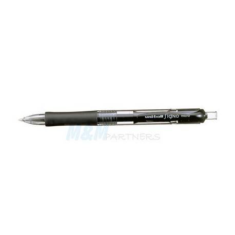 Długopis żelowy UNI UMN152 pstrykany, końc-0.3 mm czarny
