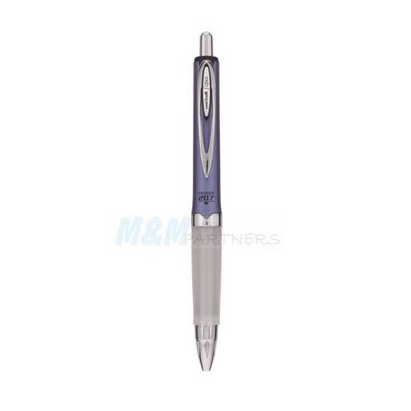 Długopis żelowy UNI UMN207GG pstrykany, końc-0.4 mm niebieski