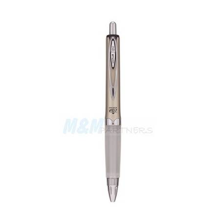 Długopis żelowy UNI UMN207GG pstrykany, końc-0.4 mm złoty