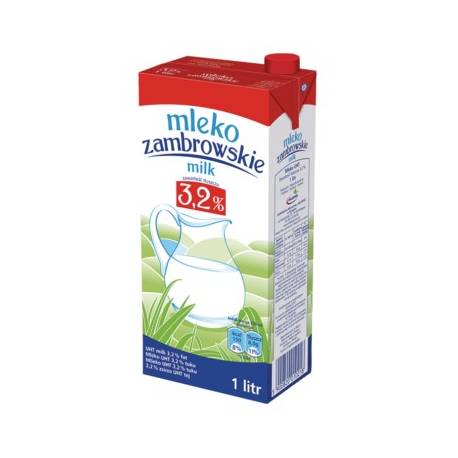 Mleko Zambrowskie 3, 2% 1L (12 szt) 