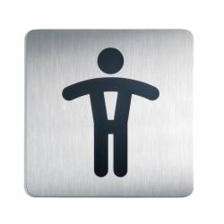 Tabliczka 150x150 mm symbol: WC panowie
