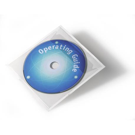 POCKETFIX CD/DVD samoprzylepne etui na płytę CD z klapką (10 szt.) 