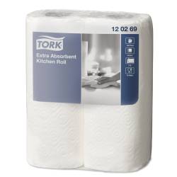 Ręcznik kuchenny w roli, 2-warstwowy, premium, biały, 2rolki Tork 120269